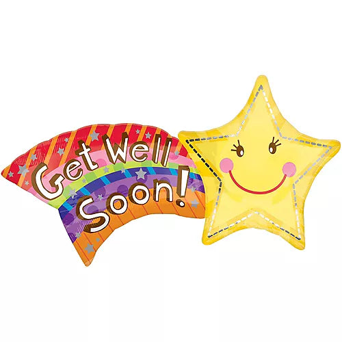 Anagram 27" Get Well Shooting Star Balloon