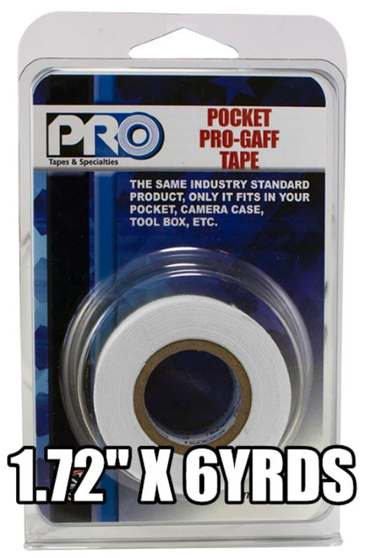 Pro Tapes Pocket Pro Gaff Tape 1.72" x 6yds White