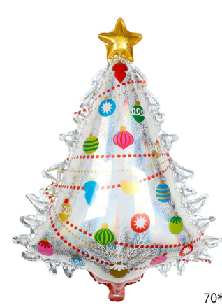 Winner Party 31" White Christmas Tree Balloon