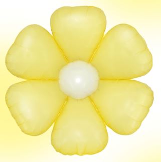 Winner Party 16" Yellow Daisy Flower Balloon 3pc